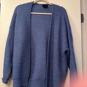 cotton and rayon blue sweater size m